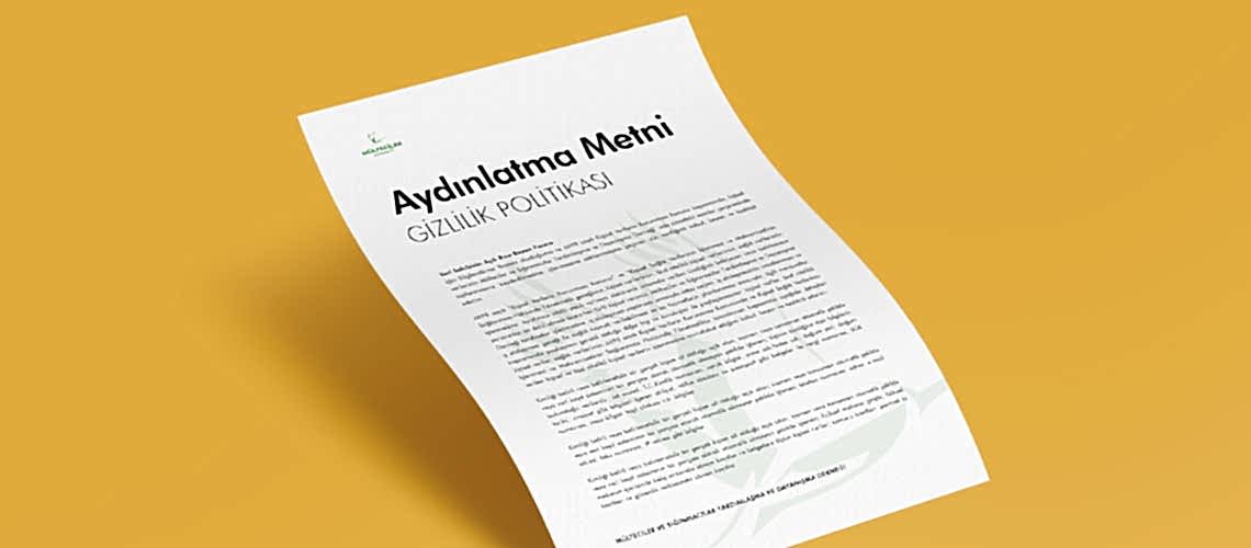 KVKK ve Aydınlatma Metni